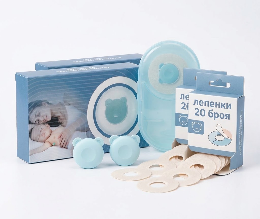 ПАКЕТ "СПОКОЙСТВИЕ" (2x BabyTemp Сензора + 40 ПОДАРЪК Лепенки)